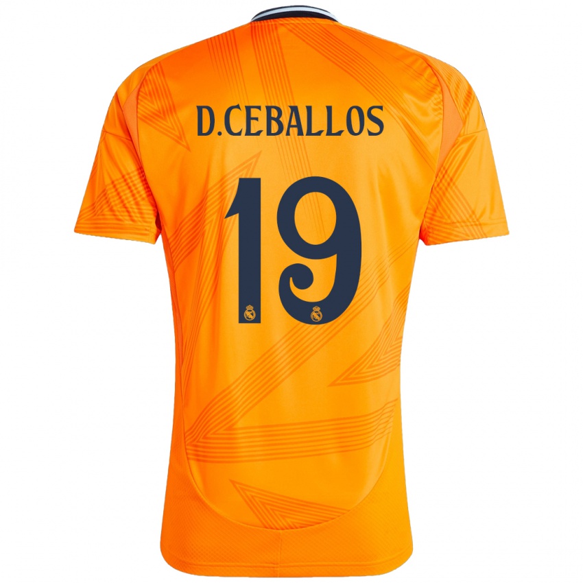 Kinderen Dani Ceballos #19 Oranje Uitshirt Uittenue 2024/25 T-Shirt