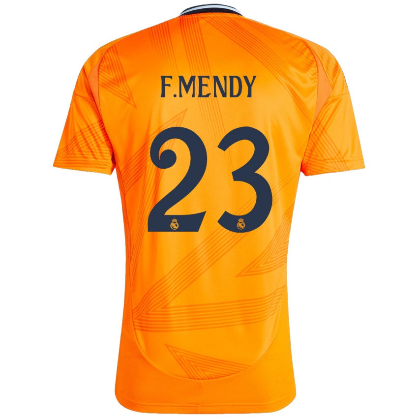 Kinderen Ferland Mendy #23 Oranje Uitshirt Uittenue 2024/25 T-Shirt