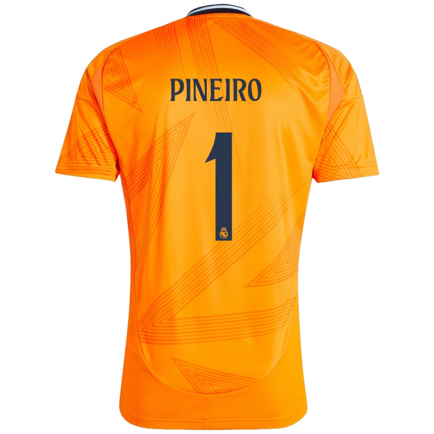 Kinderen Diego Pineiro #1 Oranje Uitshirt Uittenue 2024/25 T-Shirt