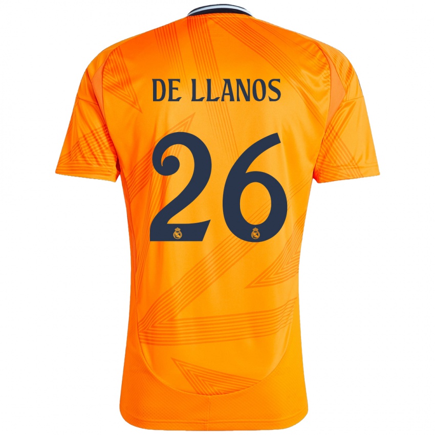 Kinderen Hugo De Llanos #26 Oranje Uitshirt Uittenue 2024/25 T-Shirt