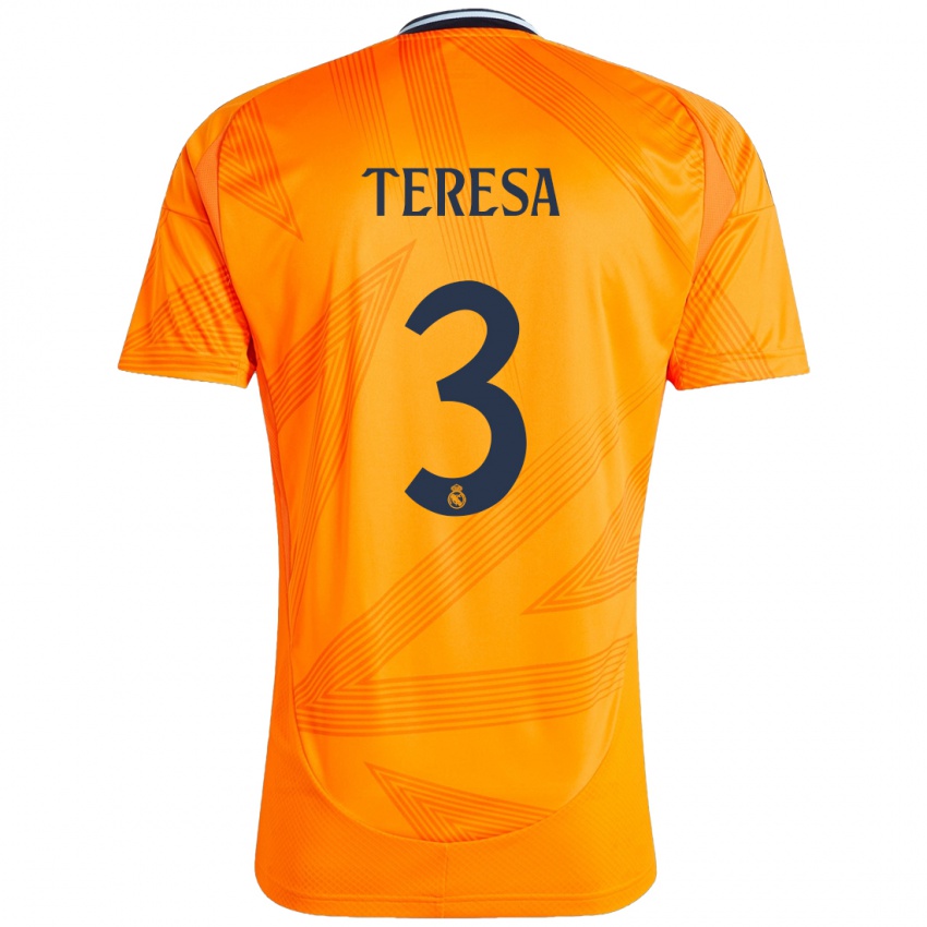 Kinderen Teresa Abelleira #3 Oranje Uitshirt Uittenue 2024/25 T-Shirt