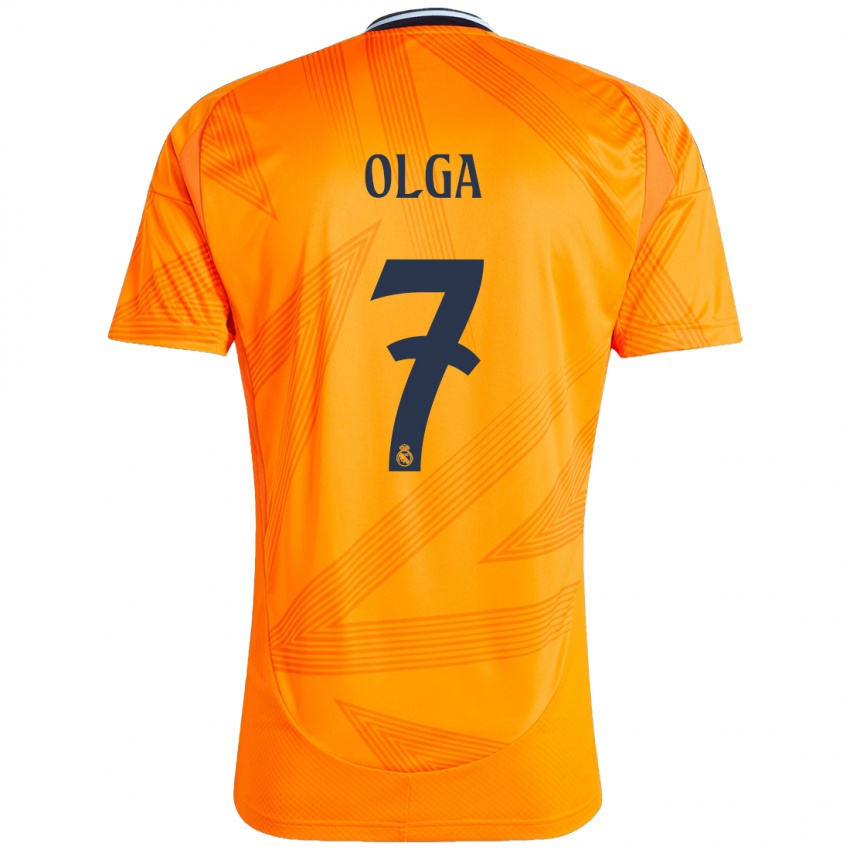 Kinderen Olga Carmona #7 Oranje Uitshirt Uittenue 2024/25 T-Shirt