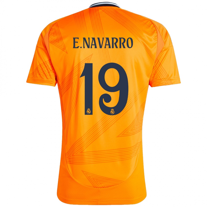 Kinderen Eva Navarro #19 Oranje Uitshirt Uittenue 2024/25 T-Shirt