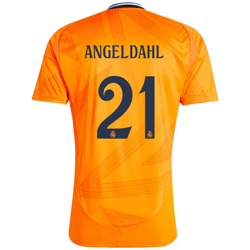 Kinderen Filippa Angeldahl #21 Oranje Uitshirt Uittenue 2024/25 T-Shirt