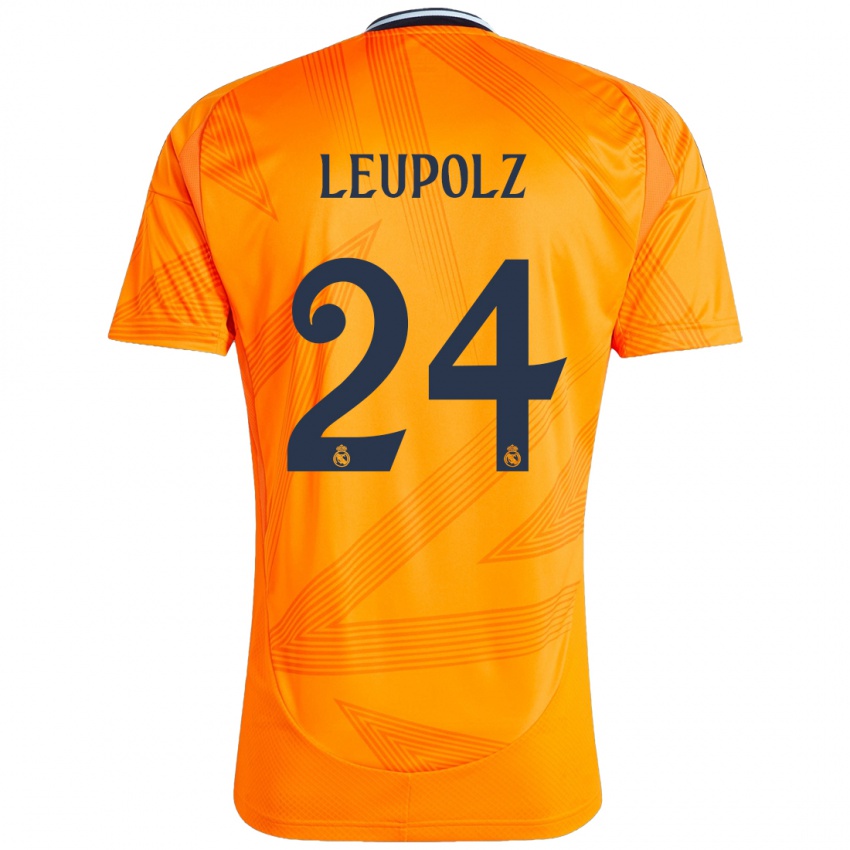 Kinderen Melanie Leupolz #24 Oranje Uitshirt Uittenue 2024/25 T-Shirt