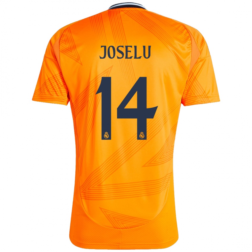 Kinderen Joselu #14 Oranje Uitshirt Uittenue 2024/25 T-Shirt