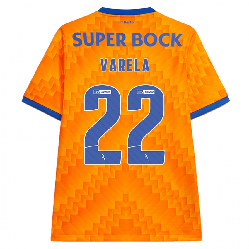 Kinderen Alan Varela #22 Oranje Uitshirt Uittenue 2024/25 T-Shirt