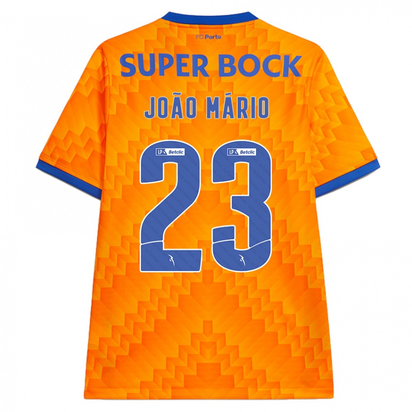 Kinderen Joao Mario #23 Oranje Uitshirt Uittenue 2024/25 T-Shirt