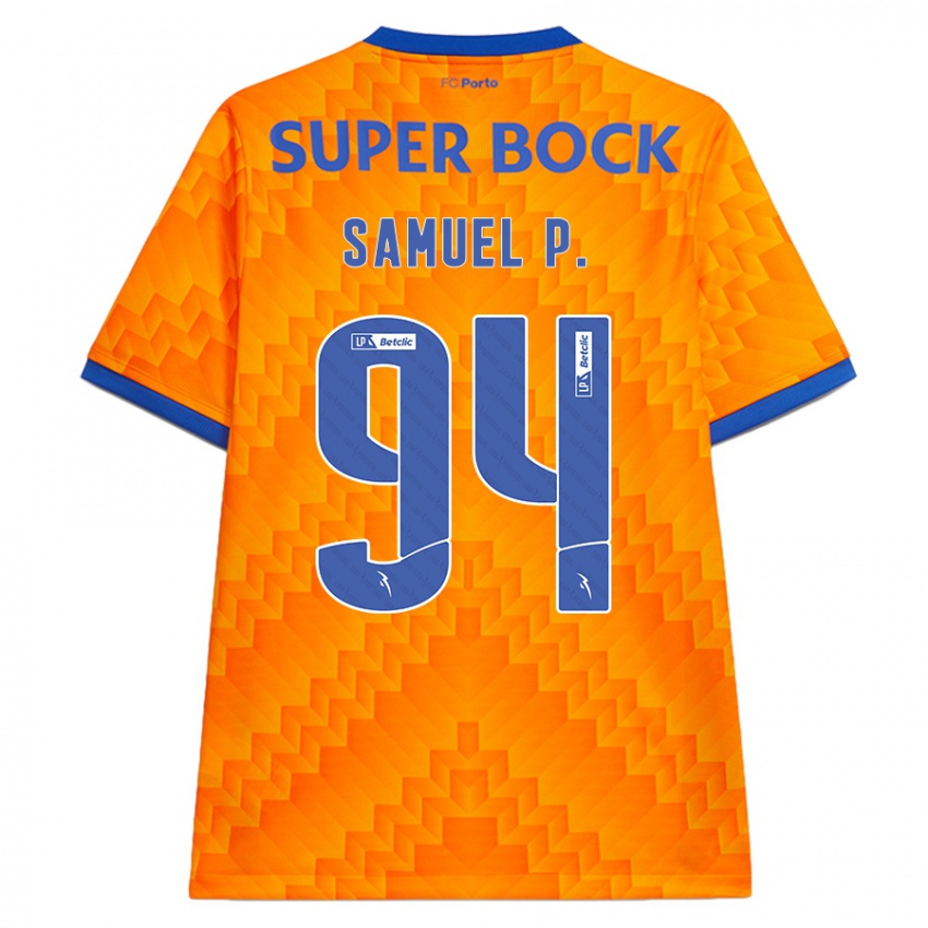 Kinderen Samuel #94 Oranje Uitshirt Uittenue 2024/25 T-Shirt