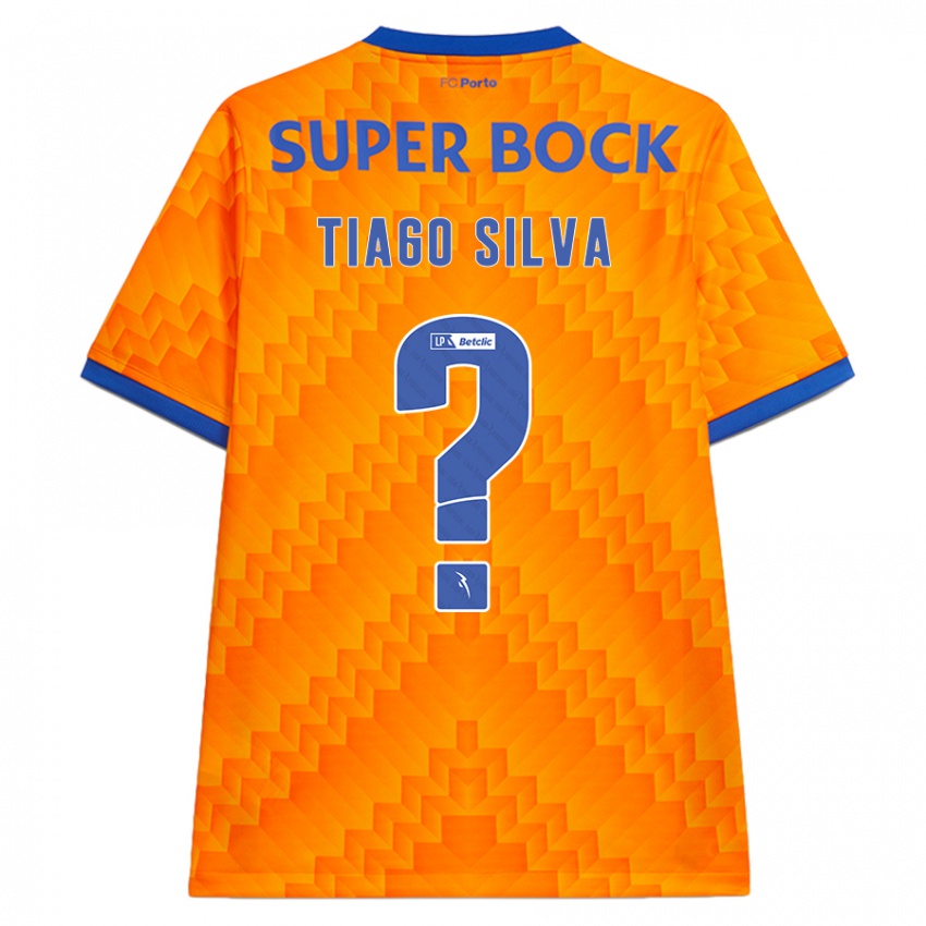 Kinderen Tiago Silva #0 Oranje Uitshirt Uittenue 2024/25 T-Shirt