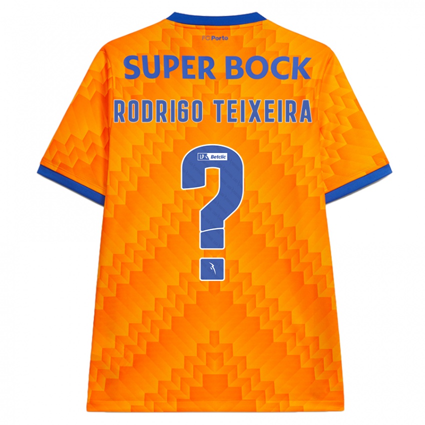 Kinderen Rodrigo Teixeira #0 Oranje Uitshirt Uittenue 2024/25 T-Shirt