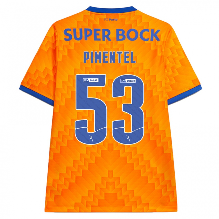 Kinderen Eric Pimentel #53 Oranje Uitshirt Uittenue 2024/25 T-Shirt