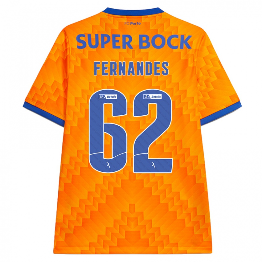 Kinderen Rodrigo Fernandes #62 Oranje Uitshirt Uittenue 2024/25 T-Shirt