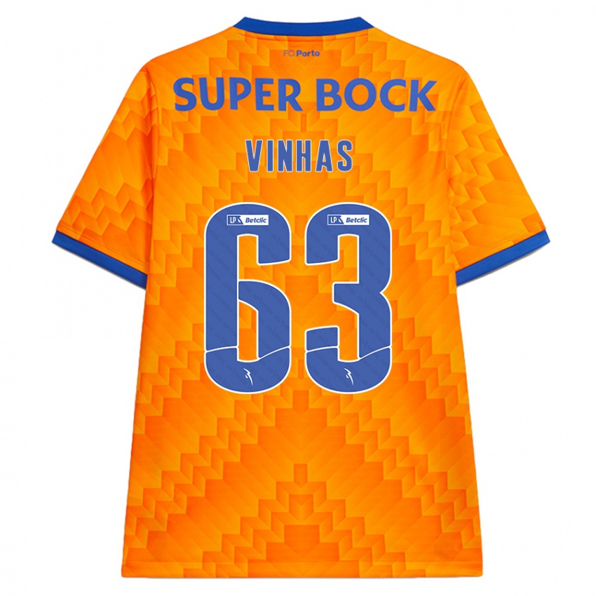 Kinderen David Vinhas #63 Oranje Uitshirt Uittenue 2024/25 T-Shirt