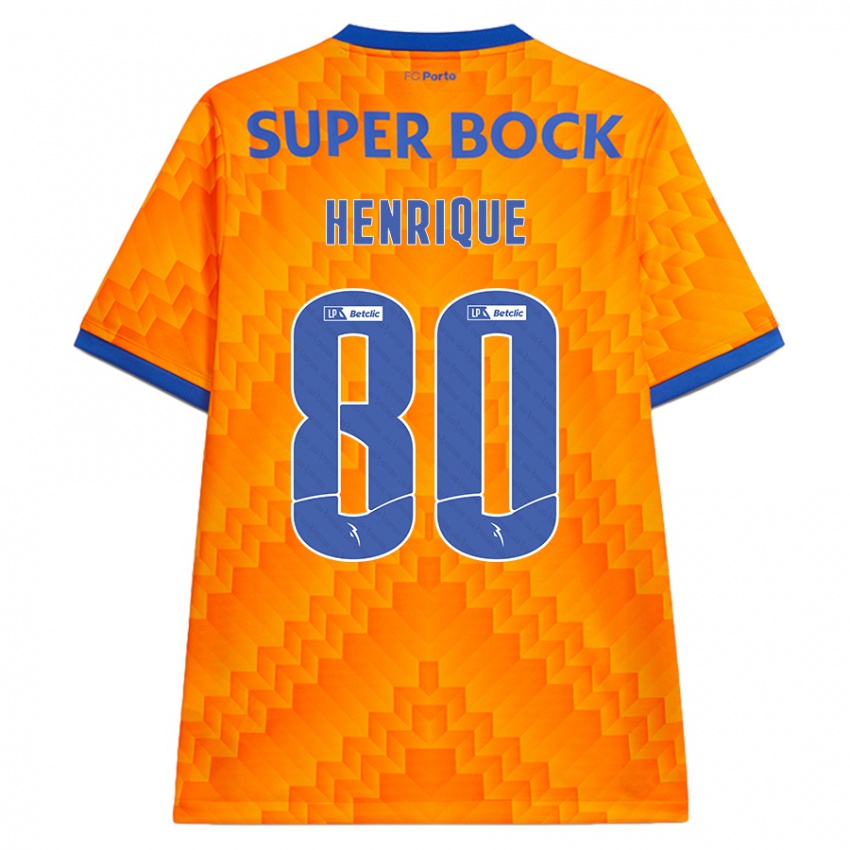 Kinderen Kaio Henrique #80 Oranje Uitshirt Uittenue 2024/25 T-Shirt