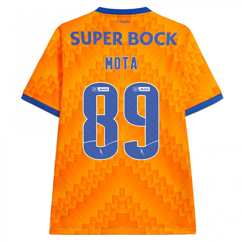 Kinderen Luís Mota #89 Oranje Uitshirt Uittenue 2024/25 T-Shirt