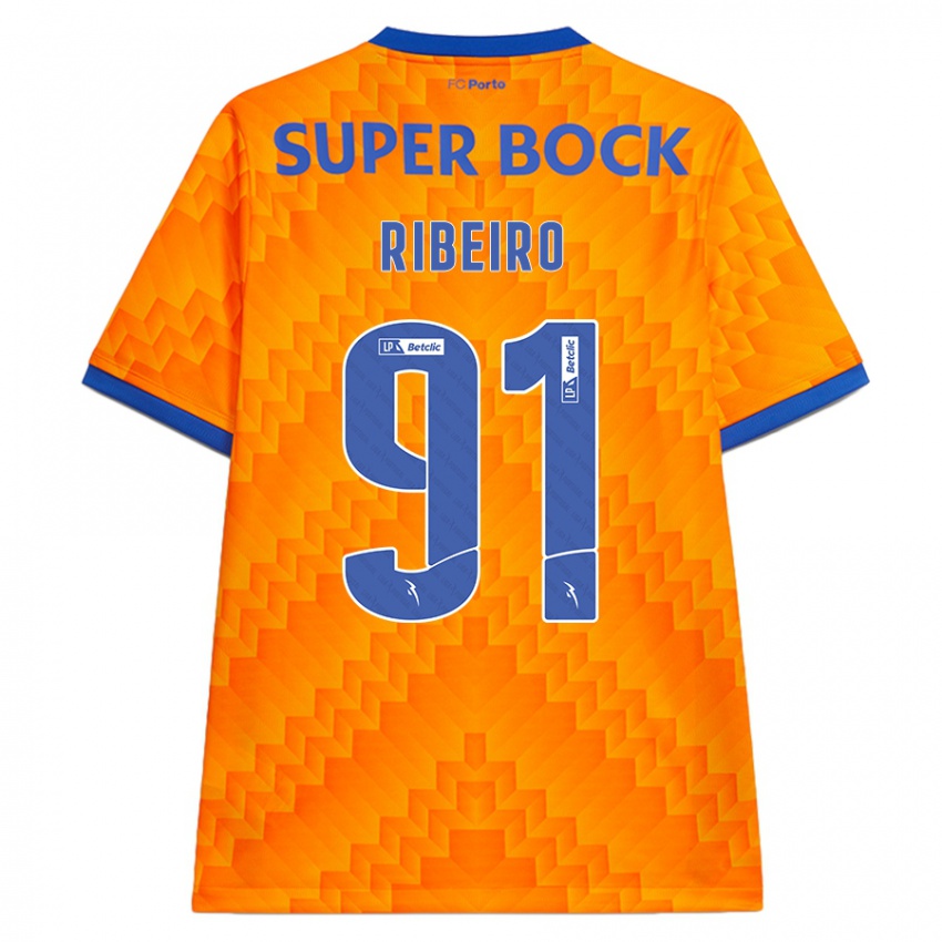 Kinderen Gonçalo Ribeiro #91 Oranje Uitshirt Uittenue 2024/25 T-Shirt