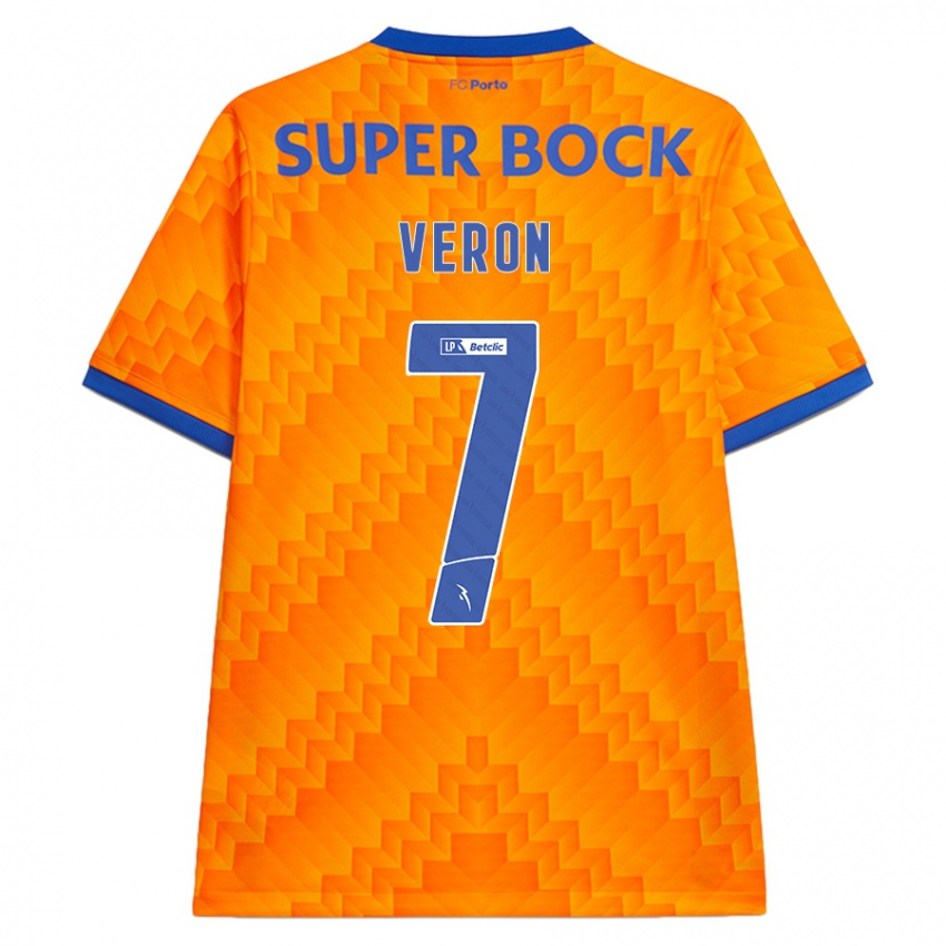 Kinderen Gabriel Veron #7 Oranje Uitshirt Uittenue 2024/25 T-Shirt