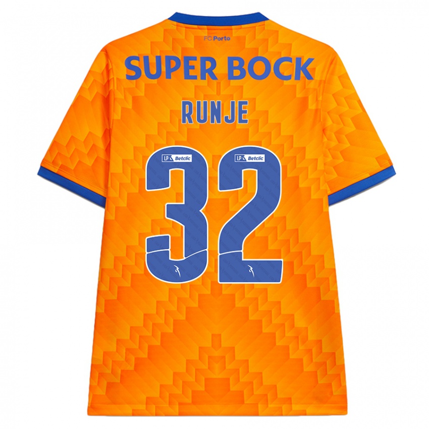 Kinderen Roko Runje #32 Oranje Uitshirt Uittenue 2024/25 T-Shirt