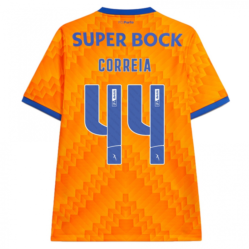 Kinderen Romain Correia #44 Oranje Uitshirt Uittenue 2024/25 T-Shirt