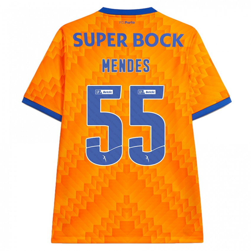 Kinderen Joao Mendes #55 Oranje Uitshirt Uittenue 2024/25 T-Shirt