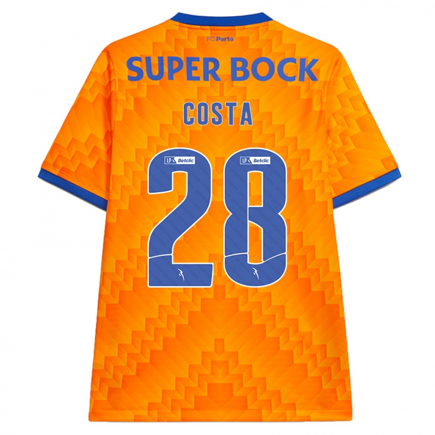 Kinderen Bruno Costa #28 Oranje Uitshirt Uittenue 2024/25 T-Shirt