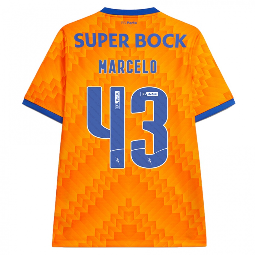 Kinderen Joao Marcelo #43 Oranje Uitshirt Uittenue 2024/25 T-Shirt