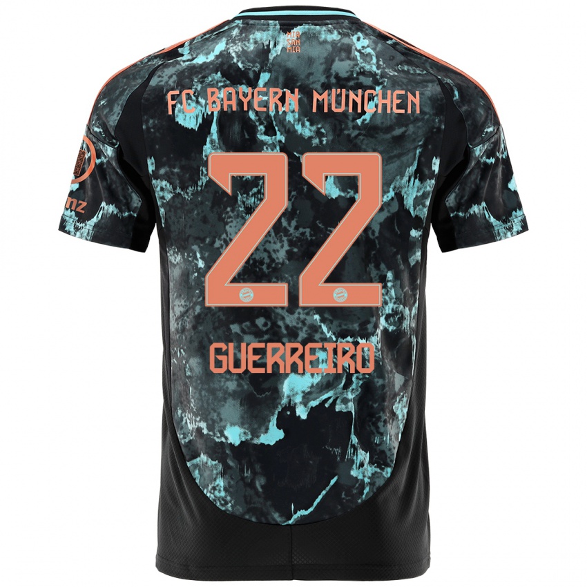 Kinderen Raphael Guerreiro #22 Zwart Uitshirt Uittenue 2024/25 T-Shirt