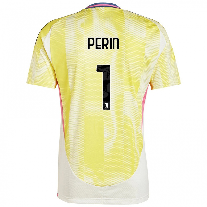 Kinderen Mattia Perin #1 Zonnig Geel Uitshirt Uittenue 2024/25 T-Shirt