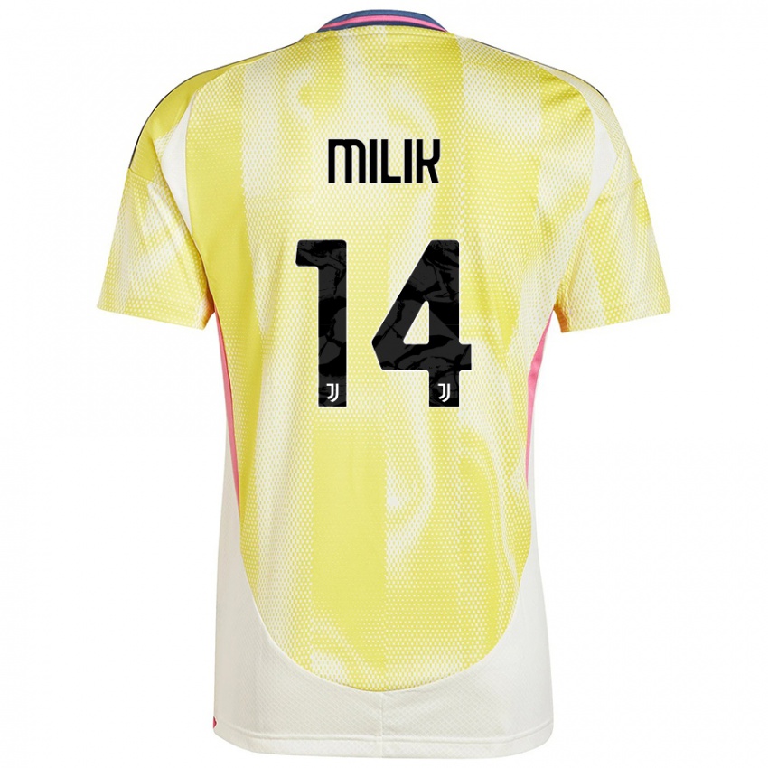 Kinderen Arkadiusz Milik #14 Zonnig Geel Uitshirt Uittenue 2024/25 T-Shirt