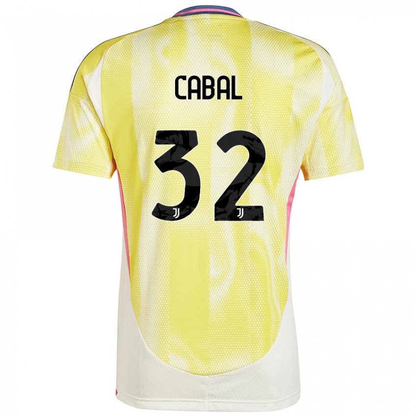 Kinderen Juan Cabal #32 Zonnig Geel Uitshirt Uittenue 2024/25 T-Shirt