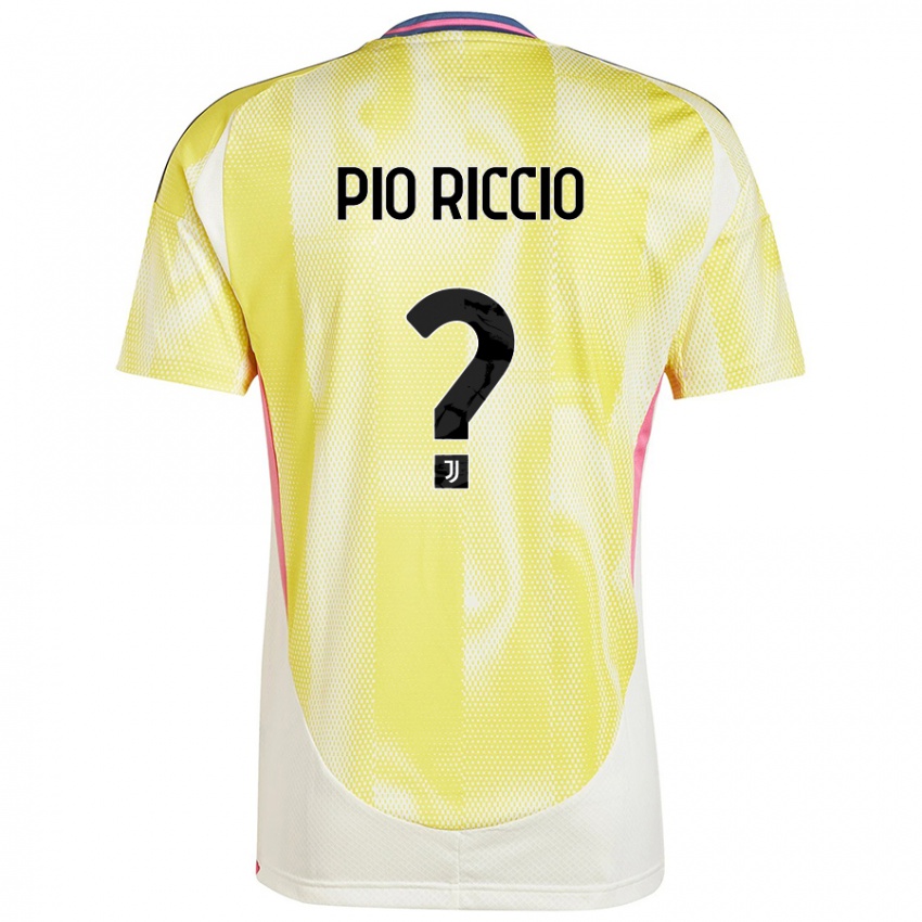 Kinderen Alessandro Pio Riccio #0 Zonnig Geel Uitshirt Uittenue 2024/25 T-Shirt