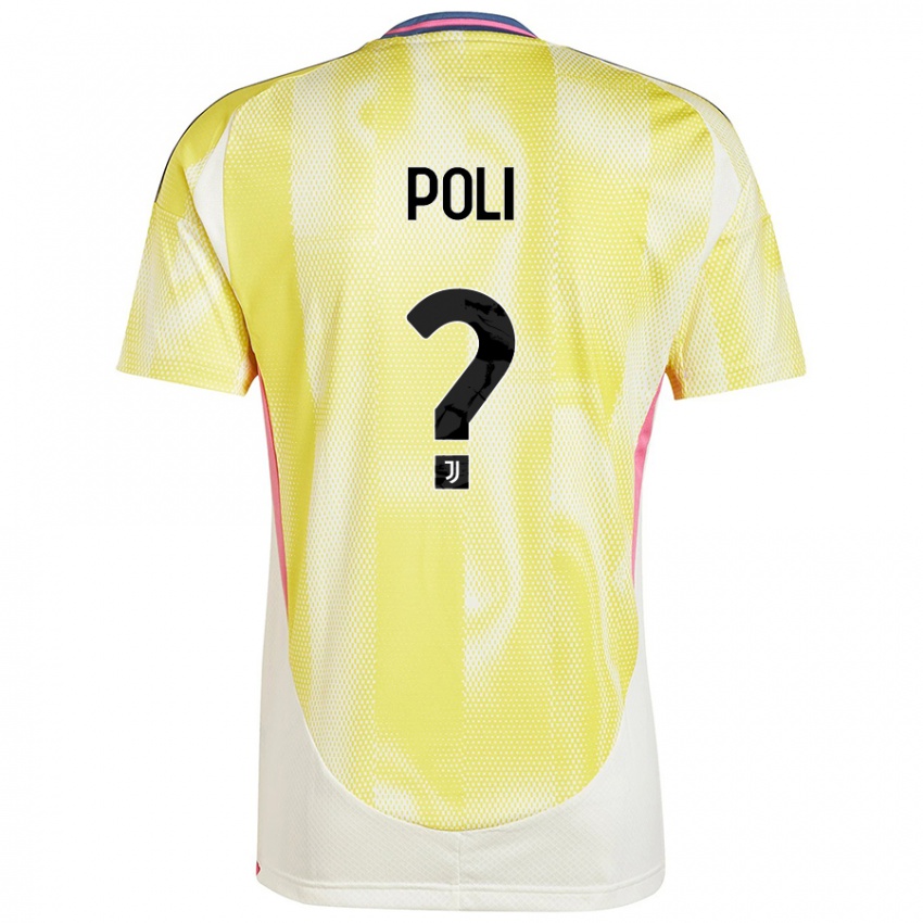 Kinderen Fabrizio Poli #0 Zonnig Geel Uitshirt Uittenue 2024/25 T-Shirt