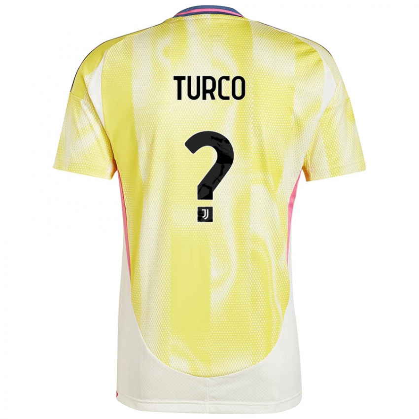 Kinderen Stefano Turco #0 Zonnig Geel Uitshirt Uittenue 2024/25 T-Shirt