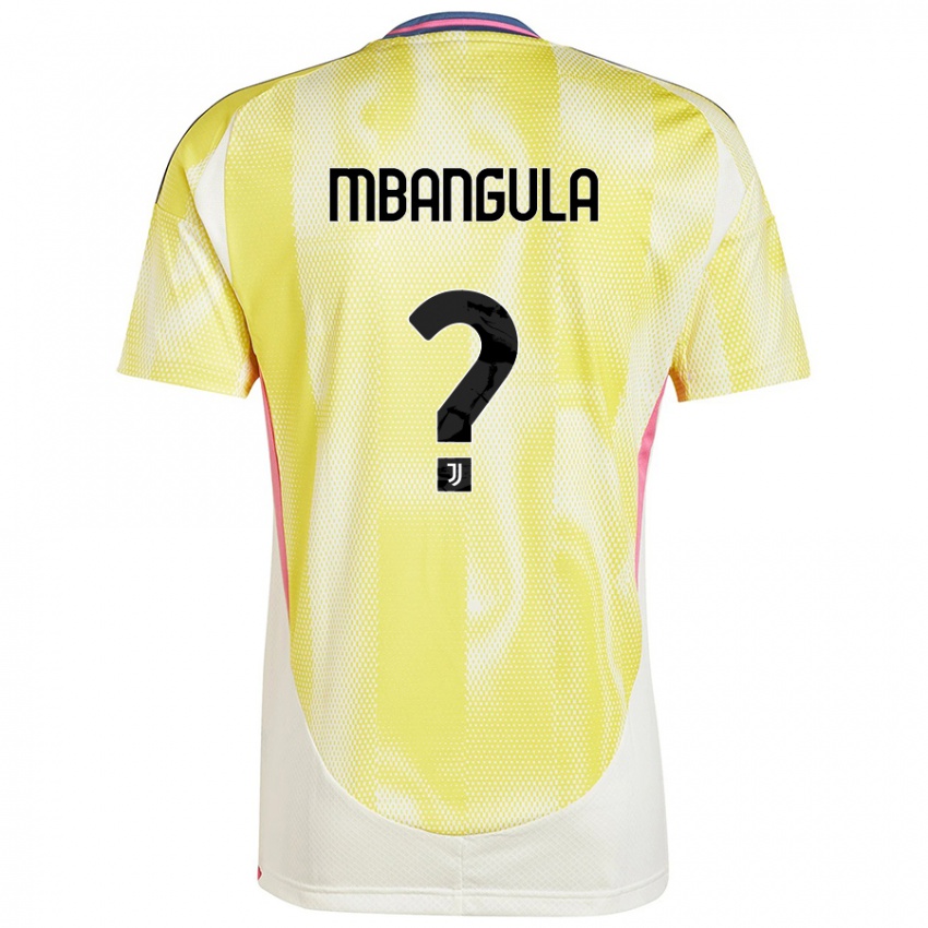 Kinderen Samuel Mbangula #0 Zonnig Geel Uitshirt Uittenue 2024/25 T-Shirt