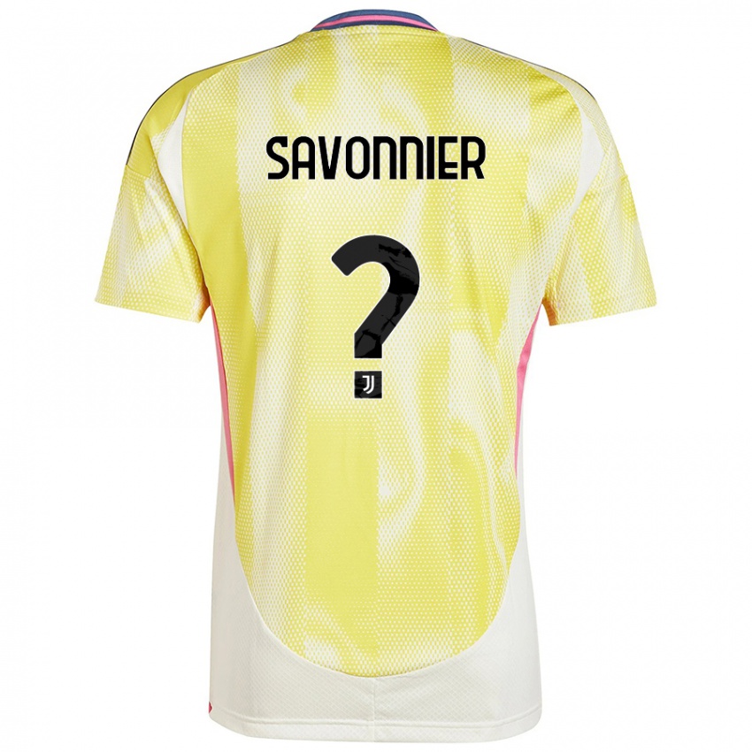 Kinderen Nelson Savonnier #0 Zonnig Geel Uitshirt Uittenue 2024/25 T-Shirt