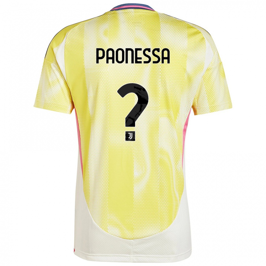 Kinderen Riccardo Paonessa #0 Zonnig Geel Uitshirt Uittenue 2024/25 T-Shirt