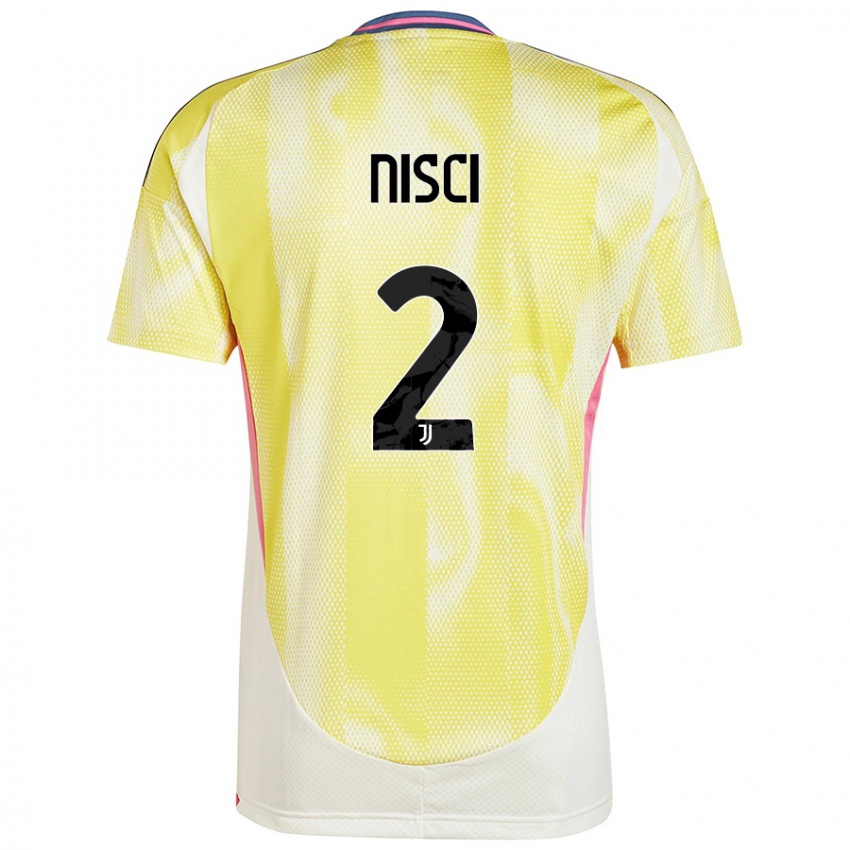 Kinderen Alessandro Nisci #2 Zonnig Geel Uitshirt Uittenue 2024/25 T-Shirt