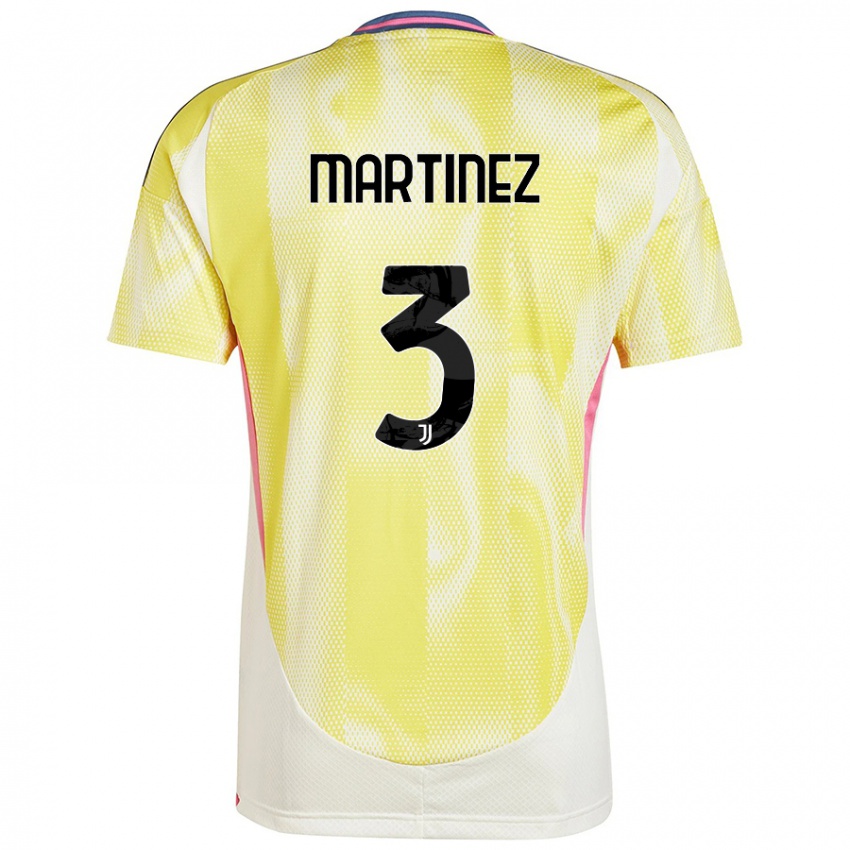 Kinderen Bruno Martinez #3 Zonnig Geel Uitshirt Uittenue 2024/25 T-Shirt