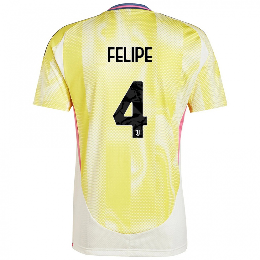 Kinderen Pedro Felipe #4 Zonnig Geel Uitshirt Uittenue 2024/25 T-Shirt