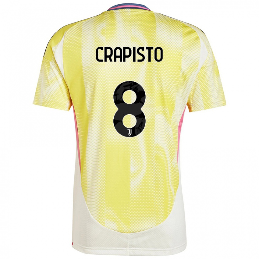 Kinderen Francesco Crapisto #8 Zonnig Geel Uitshirt Uittenue 2024/25 T-Shirt