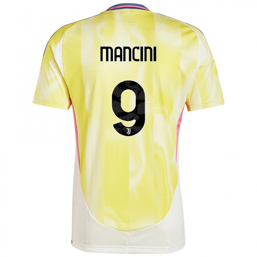 Kinderen Tommaso Mancini #9 Zonnig Geel Uitshirt Uittenue 2024/25 T-Shirt