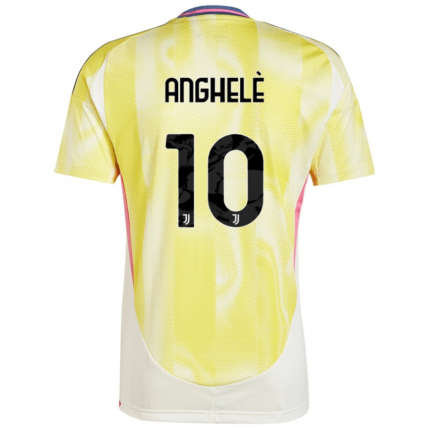 Kinderen Lorenzo Anghelè #10 Zonnig Geel Uitshirt Uittenue 2024/25 T-Shirt