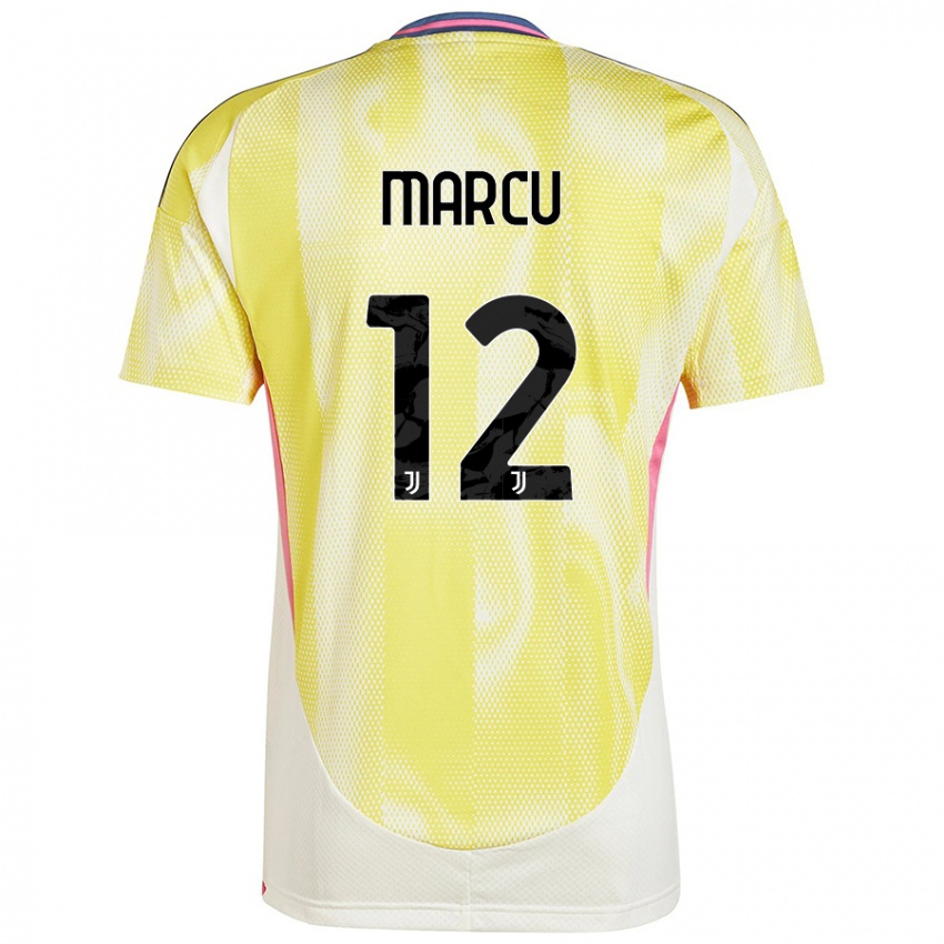 Kinderen Alessio Marcu #12 Zonnig Geel Uitshirt Uittenue 2024/25 T-Shirt