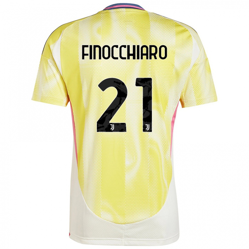 Kinderen Gabriele Finocchiaro #21 Zonnig Geel Uitshirt Uittenue 2024/25 T-Shirt