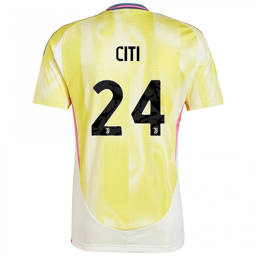 Kinderen Alessandro Citi #24 Zonnig Geel Uitshirt Uittenue 2024/25 T-Shirt