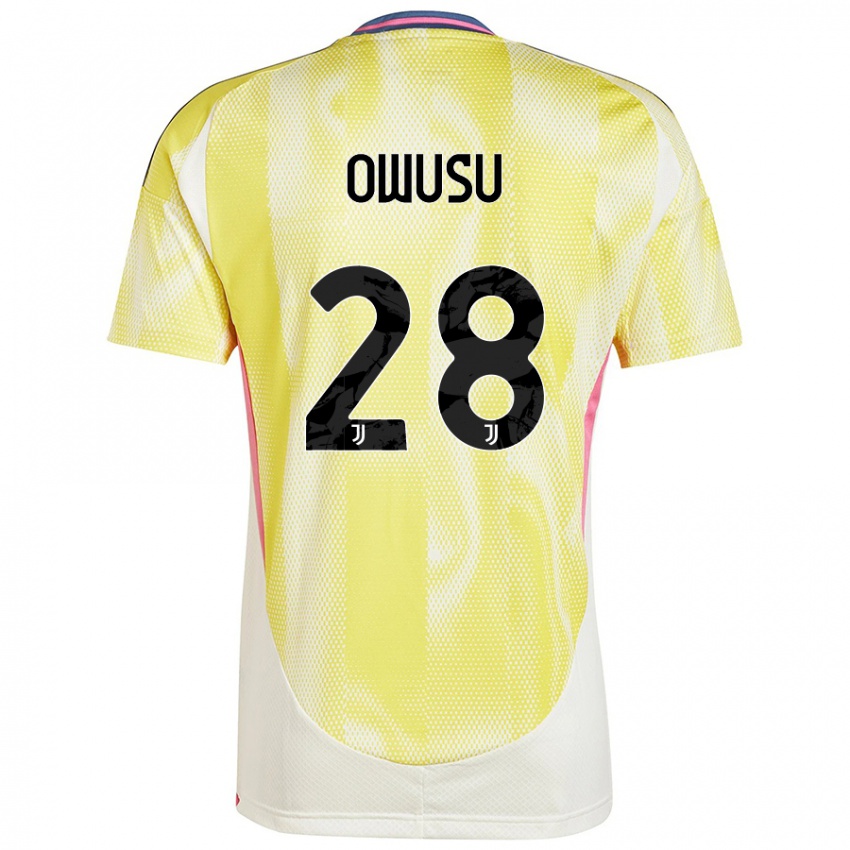 Kinderen Augusto Owusu #28 Zonnig Geel Uitshirt Uittenue 2024/25 T-Shirt