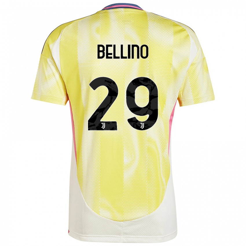 Kinderen Filippo Bellino #29 Zonnig Geel Uitshirt Uittenue 2024/25 T-Shirt