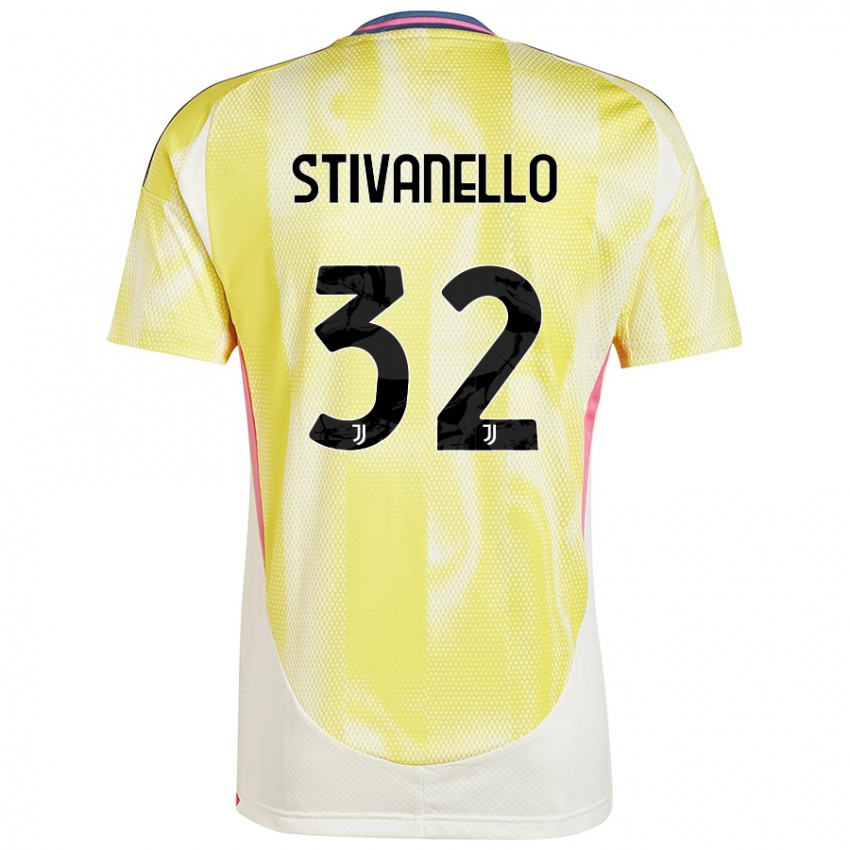 Kinderen Riccardo Stivanello #32 Zonnig Geel Uitshirt Uittenue 2024/25 T-Shirt