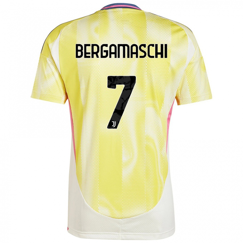 Kinderen Valentina Bergamaschi #7 Zonnig Geel Uitshirt Uittenue 2024/25 T-Shirt